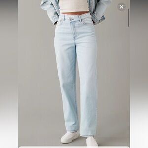 AE Strigid Highest Waist Crossover Baggy Straight Jean